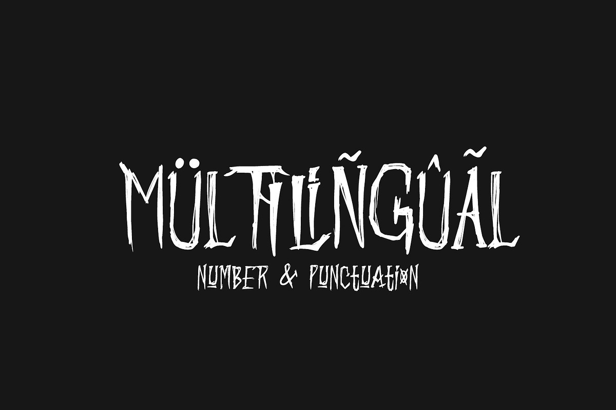 Scary Monday – Horror Font, a Handwritten Font by Ideal Eksis (Photo 6 of 6)
