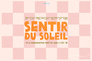 Sentir Du Soleil Cutout Marker Font