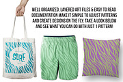 ABSTRACT WAVY STRIPE PATTERNS, a Pattern Graphic by Electric Treehaus (Thumbnail 4 of 4)
