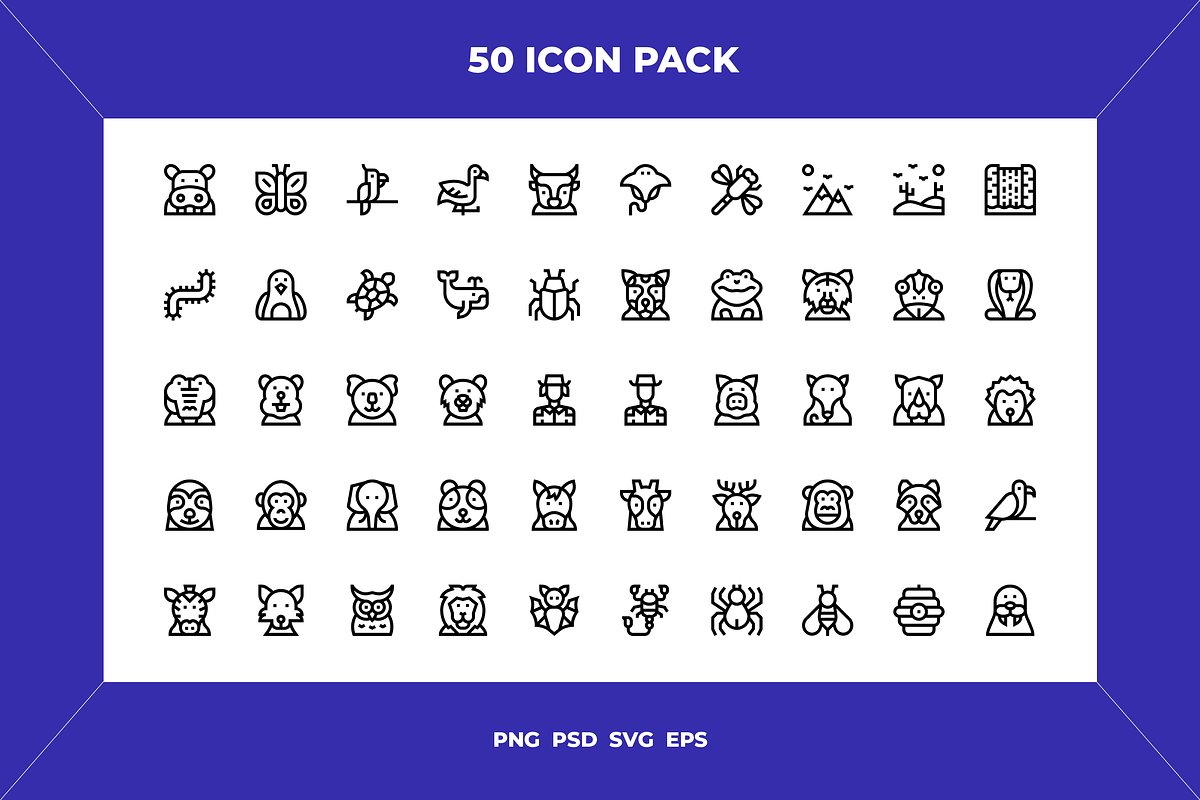 53 Wildlife icons, an Icon by Wencory (Photo 1 of 2)