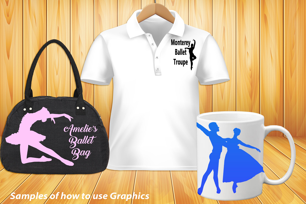 Ballet Silhouettes AI EPS PNG, an Education Illustration by FrankiesDaughtersDesign (Photo 4 of 5)