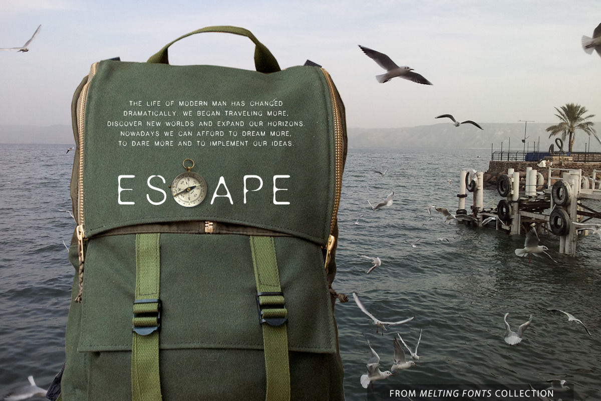 Escapism Sans Serif Font, a Sans Serif Font by GalaStudio (Photo 9 of 11)
