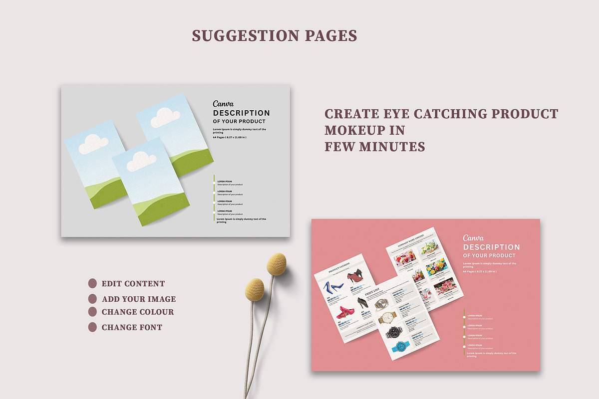 Canva Product Mockup Template, a Stationery Template by Design Zone (Photo 4 of 4)