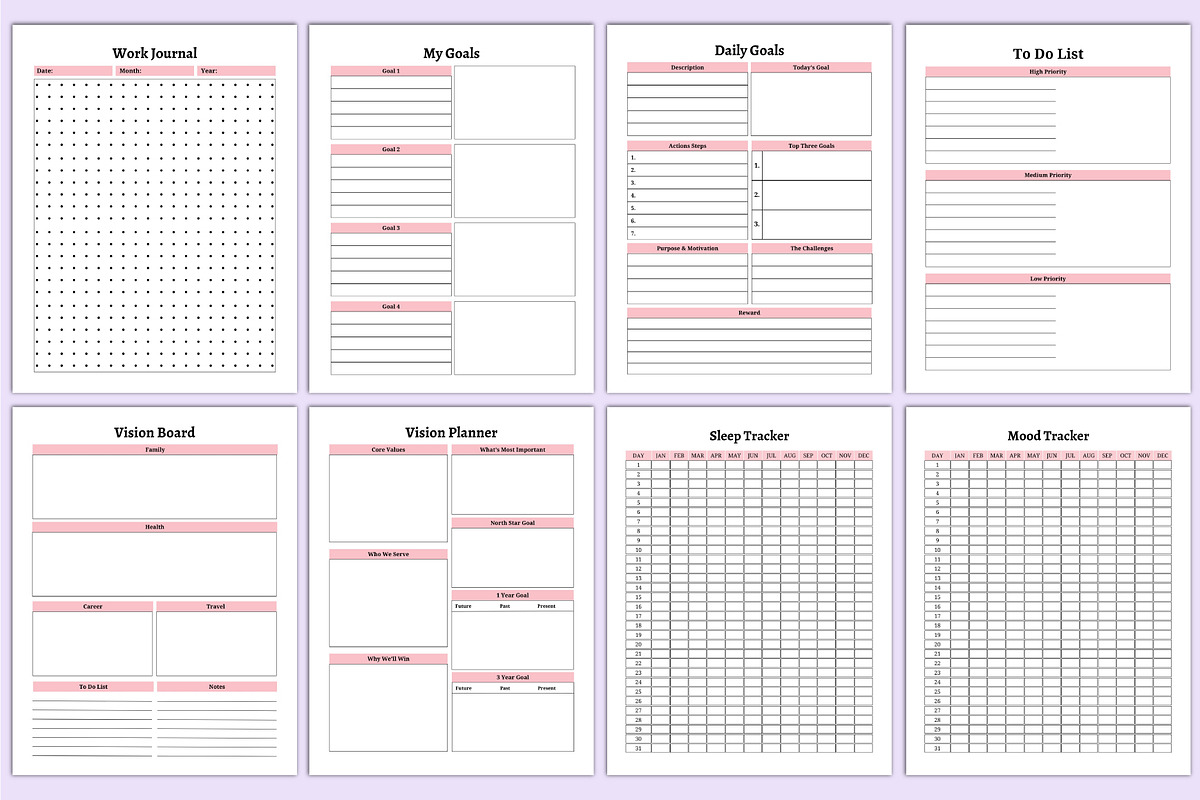 2025 Life Planner For Canva, a Stationery Template by Shumaya (Photo 3 of 6)