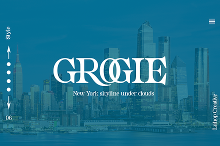 Grogie, a Serif Font by LuhopCreative