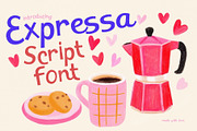 Expressa - Whimsical Script Font, a Sans Serif Font by HipFonts (Thumbnail 1 of 14)