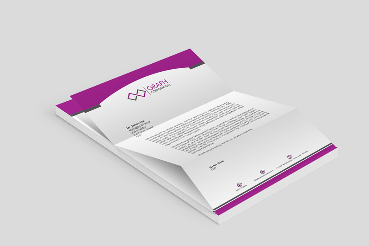 Letterhead, a Stationery Template by asimalikhan555 (Photo 8 of 10)