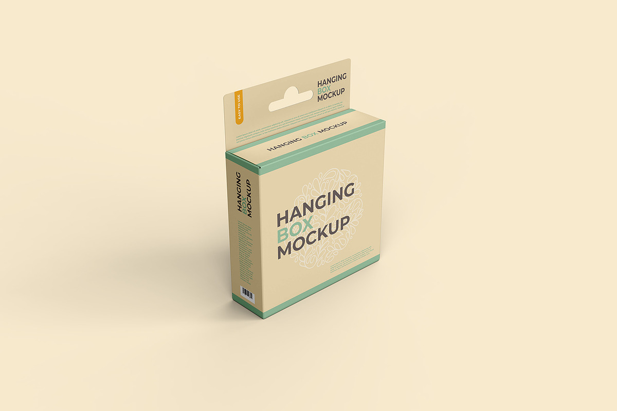 Hanging Box Mockups - 11 views, a Packaging Mockup by Illusiongraphic (Photo 5 of 24)