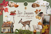Fav Season - Autumn Collage Pack, an Object Graphic by alenaganzhela (Thumbnail 1 of 12)