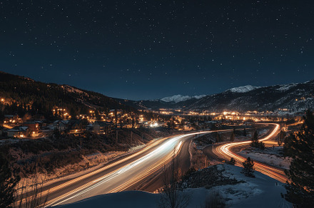 Capturing streaks of light in motion, a Transportation Photo by Pavel_design