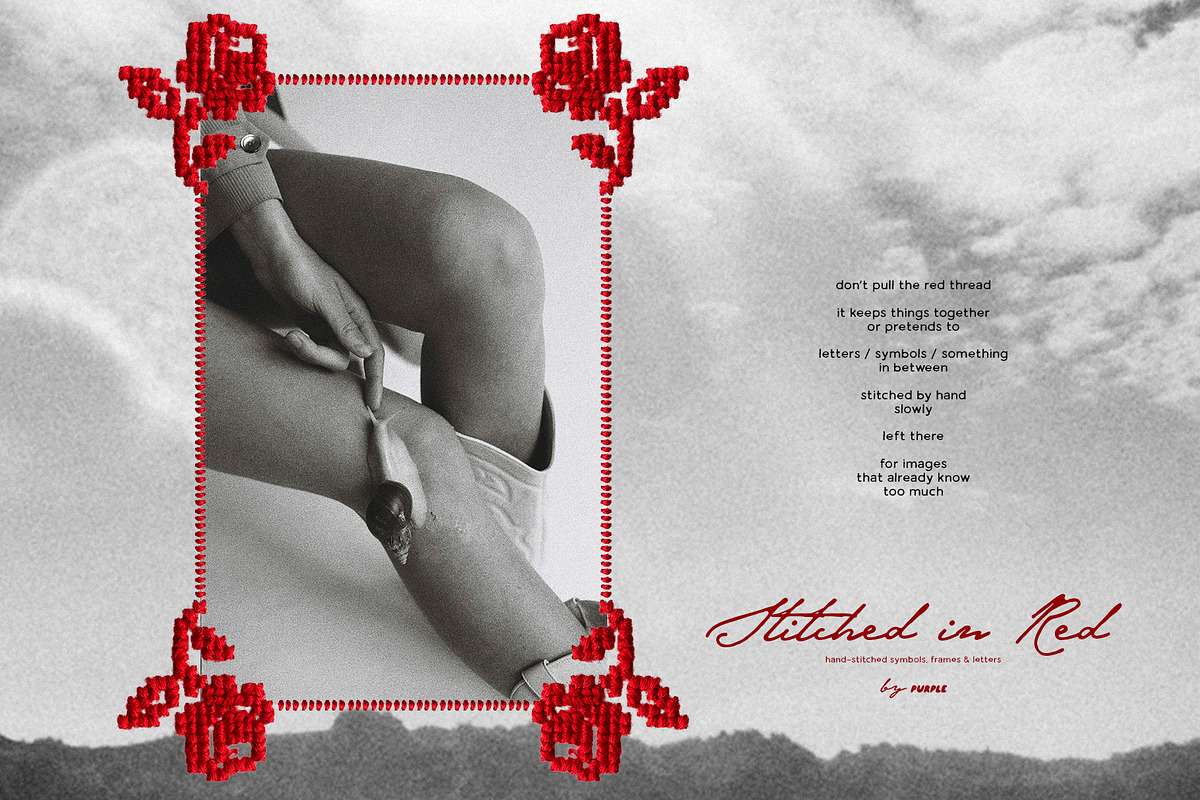 Stitched in Red Elements, an Object Graphic by Purple (Photo 7 of 17)