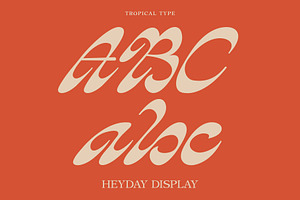 HEYDAY DISPLAY FONT