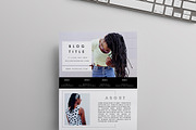 Blog Media Kit | Two Pages, a Resume Template by Blogger Kit Co. (Thumbnail 2 of 6)