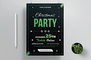 Christmas Party Flyer Layout, a Flyer Template by MightyDesign (Thumbnail 1 of 8)