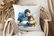 Father and Child Watercolor Cliparts, an Illustration by RobertsArt (Thumbnail 8 of 8)
