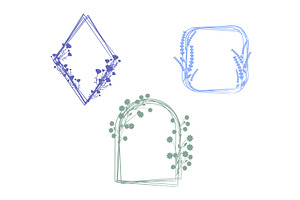 Collection of decorative botanical, an Illustration by okskukuruza