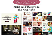2500 Cuisine Canva Collection, a Social Media Template by ResumeFabs (Thumbnail 3 of 5)