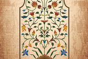 Mughal Floral Arch Illustration, a Decorative Illustration by Mughal Wallpaper (Thumbnail 3 of 3)