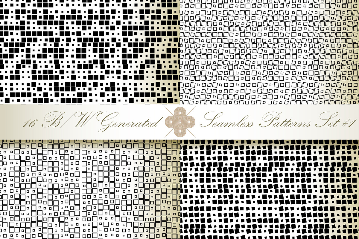16 B&W Seamless Generated Textures#1, a Pattern Graphic by Patternalized (Photo 4 of 5)