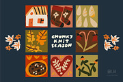 Autumn Blocks Fall Elements Clipart, a Seasonal Illustration by Olia (Thumbnail 24 of 28)