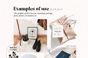 Line floral logo kit. Organic labels, a Branding & Logo Template by Kate Macate (Thumbnail 2 of 13)
