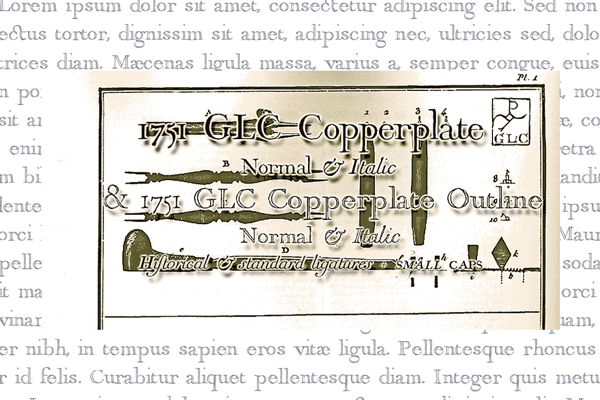 1751 GLC Copperplate Set
