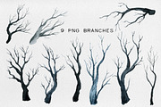 The Trees. Watercolor set., a Decorative Illustration by Noli Molly Store (Thumbnail 4 of 8)