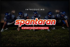 Spantaran – A Sporty Display Typefac