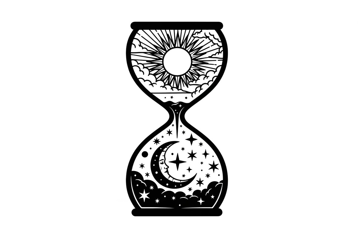 Celestial Sun Moon Hourglass Bundle, an Illustration by Gaye Art (Photo 2 of 31)