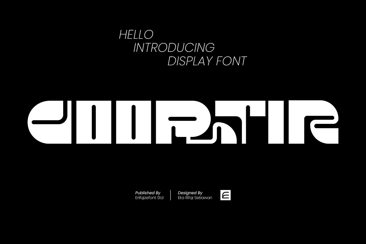 Goortir Font, a Sans Serif Font by Erifqizefont (Photo 1 of 10)