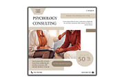 Modern Psychologist Flyer Design, a Flyer Template by YUDesignStore (Thumbnail 1 of 6)
