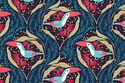 Hidden Birds - Pattern Set, a Pattern Graphic by reika (Thumbnail 3 of 4)