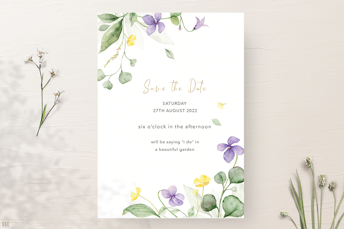 Wedding Meadow Suite., an Invitation Template by Elena Medvedeva (Photo 4 of 7)