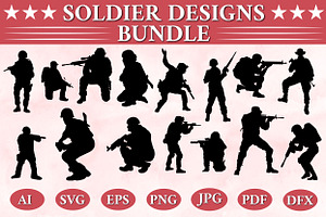 Soldier & Military Vector Bundle