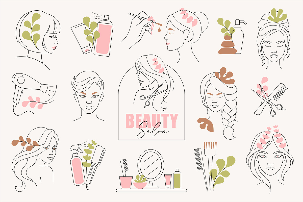 Minimal boho branding kit preview 4