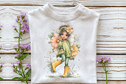 Whimsical Spring Fairy Clipart, an Illustration by OK Design (Thumbnail 6 of 6)