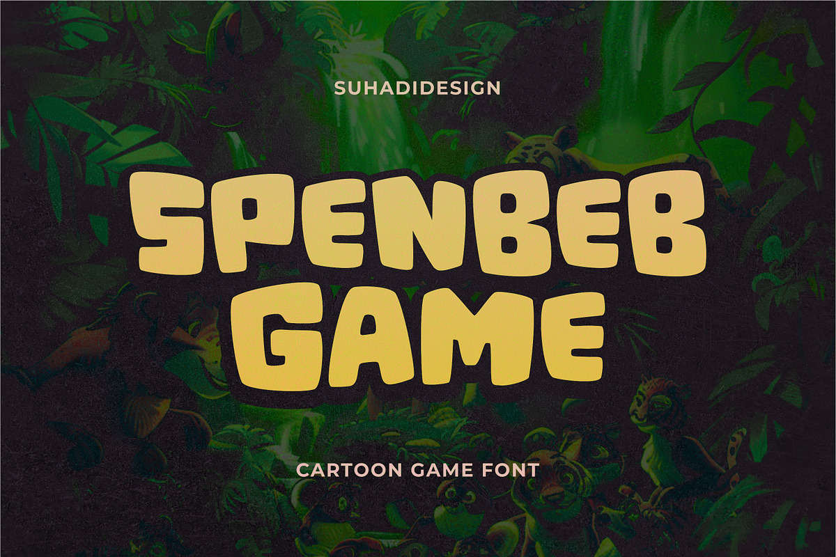 Spenbeb Game Cartoon Font, a Handwritten Font by suhadidesign (Photo 1 of 8)