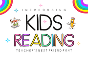 Kids Reading - School Teacher Font, a Handwritten Font by KiddoGlyphs Studio (Thumbnail 1 of 3)