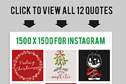 Festive Fun Social Media Quotes Pack, a Social Media Template by Garlic Friday Design (Thumbnail 2 of 3)