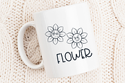 Flower Retro | Symbols Fonts, a Symbol Font by Sirinart (Thumbnail 5 of 6)