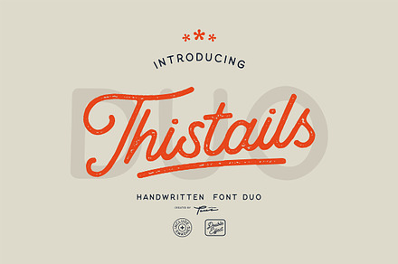 Thistails Font Duo, a Script Font by Panatype™ Studio