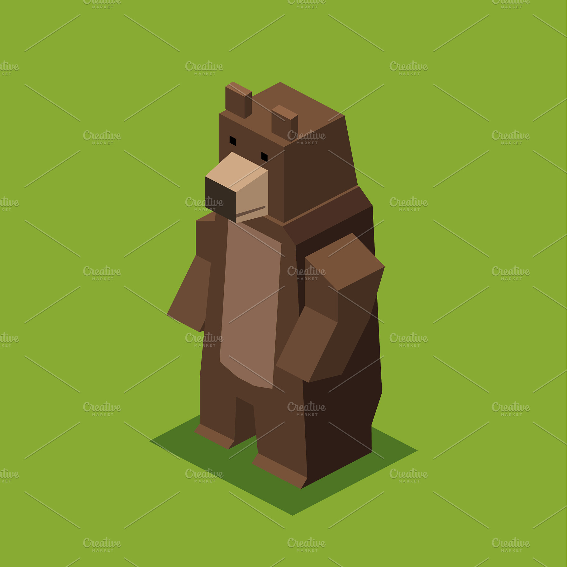 3D Illustration Isometric Collection, an Animal 3D Model by Designbytowo (Photo 11 of 16)