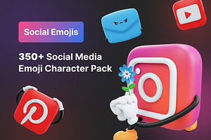 Social Media Emoji Character