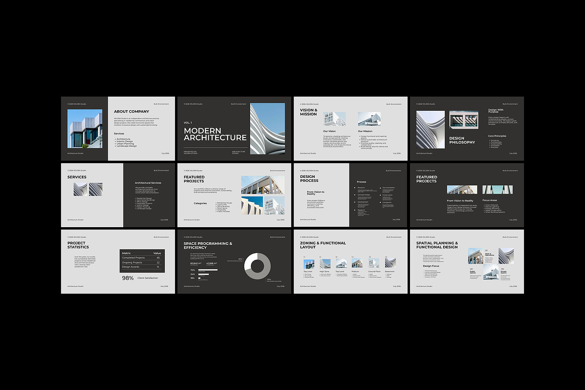 Modern Architecture Canva Template, a Presentation Template by adoestudio (Photo 9 of 9)