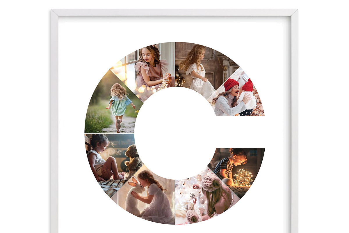Letter C photo collage, a Stationery Template by AIW SOLUTIONS