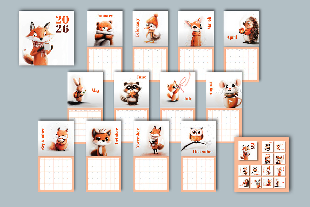 2026 Calendar Template for InDesign preview 7