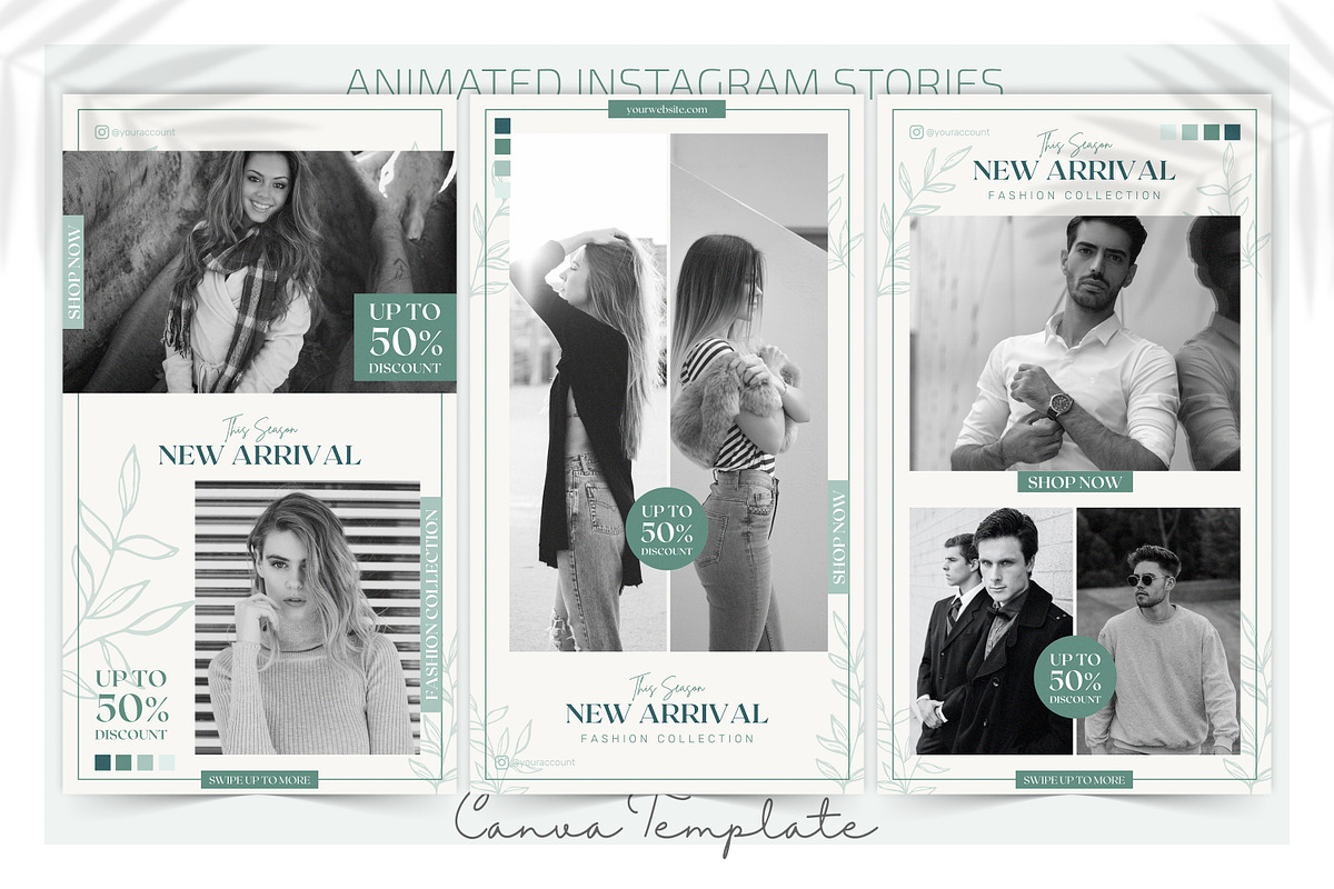 Canva Animated Instagram Stories, a Social Media Template by UINVI Design