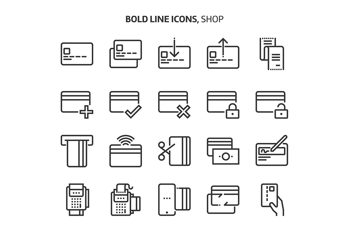 Bold Line Icons, an Outline Icon by Howcolour (Photo 25 of 151)