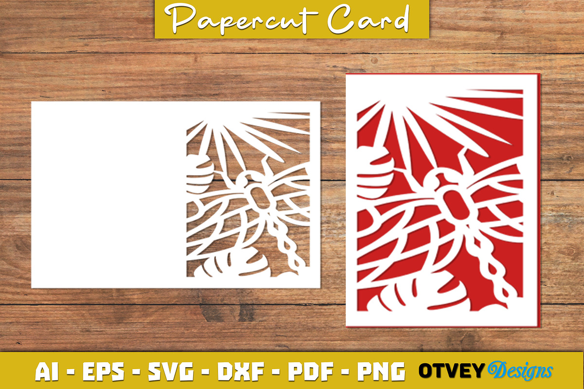 Dragonfly Card Cover Paper Cut 12, an Object Graphic by OTVEY DESIGN (Photo 2 of 13)
