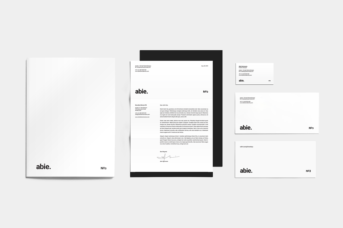 Abie Corporate Identity, a Stationery Template by silukEight (Photo 3 of 8)